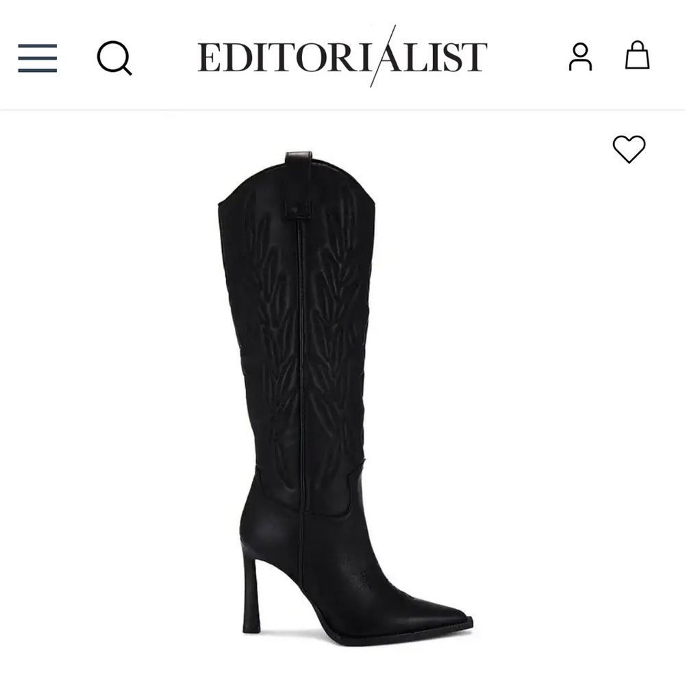 Steve Madden Black Kinzee Boots